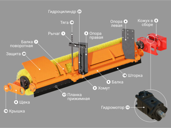 Купить Запчасти для средней щетки КАМАЗ цена «Регион 45»