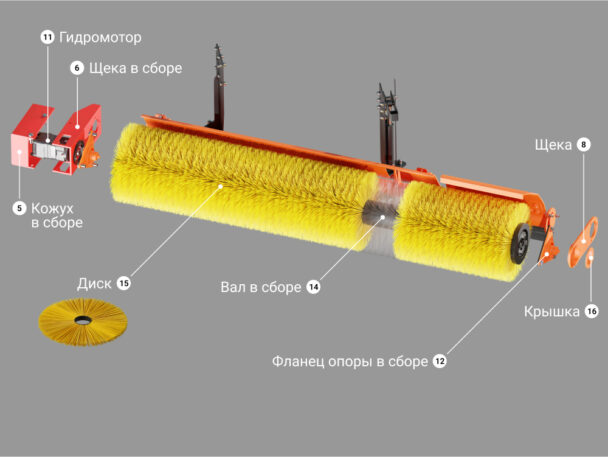 Купить Запчасти для средней щетки КАМАЗ цена «Регион 45»